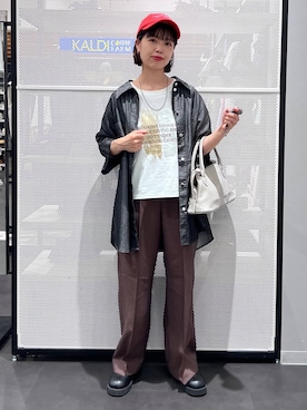 「LAKOLE（ラコレ）のアイテム」を使った、うえさん（レディース・153cm）の春コーディネート