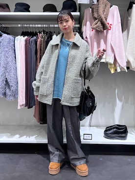 「アイテム（スリッポン）」を使った、うえさん（レディース・153cm・20代）の秋コーディネート