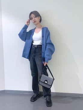 「JEANASIS（ジーナシス）のアイテム（ローファー）」を使った、うえさん（レディース・153cm）の秋コーディネート