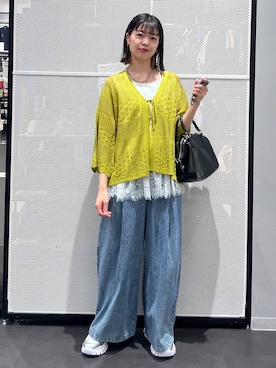 「JEANASIS（ジーナシス）のアイテム（アクセサリー）」を使った、うえさん（レディース・153cm）の春コーディネート