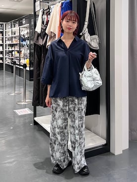 「アイテム（ローファー）」を使った、うえさん（レディース・153cm・20代）の夏コーディネート