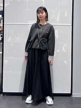 「LAKOLE（ラコレ）のアイテム（パンツ）」を使った、うえさん（レディース・153cm）の春コーディネート