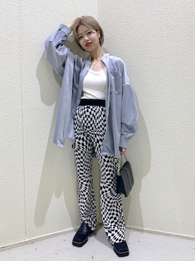 「JEANASIS（ジーナシス）のアイテム（ローファー）」を使った、うえさん（レディース・153cm）の秋コーディネート