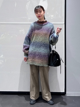 「アイテム（シュシュ）」を使った、うえさん（レディース・153cm・20代）の冬コーディネート