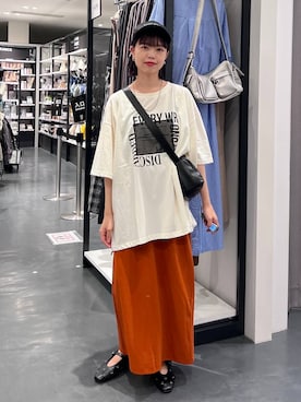 「LAKOLE（ラコレ）のアイテム（アクセサリー）」を使った、うえさん（レディース・153cm）の夏コーディネート