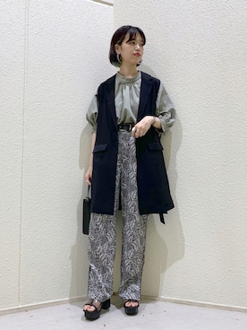 「クリアサンダル」｜「アイテム（その他アウター）」を使った、うえさん（レディース・153cm）の夏コーディネート