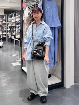「アイテム（スウェットパンツ）」を使った、うえさん（レディース・153cm・20代）の夏コーディネート