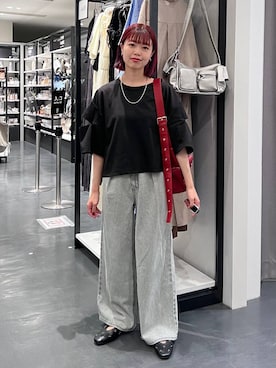「LAKOLE（ラコレ）のアイテム（アクセサリー）」を使った、うえさん（レディース・153cm）の夏コーディネート