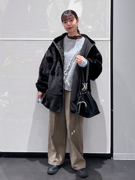 「アイテム（ヘアアクセサリー）」を使った、うえさん（レディース・153cm・20代）の秋コーディネート