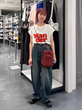 「LAKOLE（ラコレ）のアイテム」を使った、うえさん（レディース・153cm）の夏コーディネート