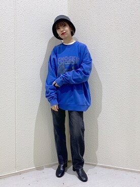 「スウエット」｜「アイテム（その他）」を使った、うえさん（レディース・153cm）の冬コーディネート