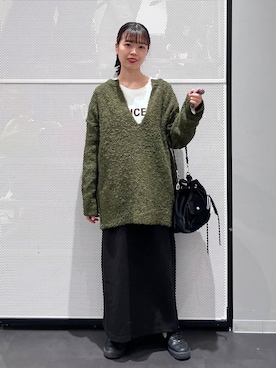 「アイテム（シュシュ）」を使った、うえさん（レディース・153cm・20代）の秋コーディネート