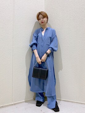 「JEANASIS（ジーナシス）のアイテム（ローファー）」を使った、うえさん（レディース・153cm）の夏コーディネート