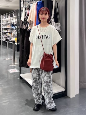 「LAKOLE（ラコレ）のアイテム（アクセサリー）」を使った、うえさん（レディース・153cm）の夏コーディネート