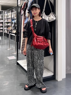 「アイテム（サングラス）」を使った、うえさん（レディース・153cm）の夏コーディネート