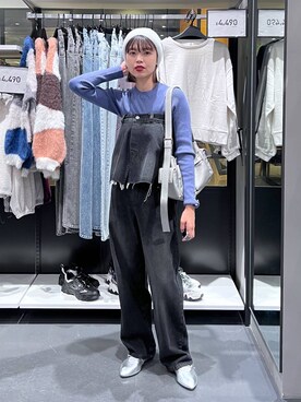 「アイテム（帽子）」を使った、うえさん（レディース・153cm・20代）の秋コーディネート