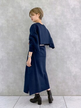 「ストレッチブーツ」｜うえさん（レディース・153cm・20代）の秋コーディネート