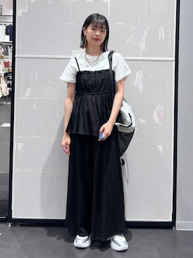 「JEANASIS（ジーナシス）のアイテム（アクセサリー）」を使った、うえさん（レディース・153cm）の春コーディネート