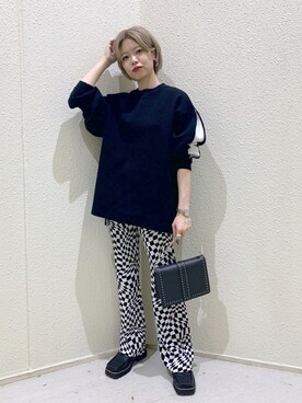 「JEANASIS（ジーナシス）のアイテム（ローファー）」を使った、うえさん（レディース・153cm）の秋コーディネート