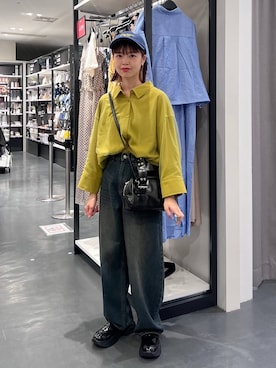 「アイテム（帽子）」を使った、うえさん（レディース・153cm・20代）の秋コーディネート