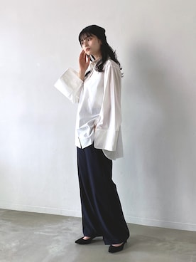 「Dita Muaj.（ディータムアージュ）のアイテム（パンツ）」を使った、Ditaさん（レディース・165cm）の秋コーディネート