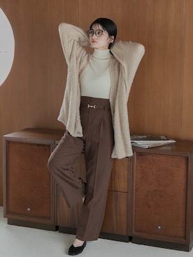 「Dita Muaj.（ディータムアージュ）のアイテム（パンツ）」を使った、Ditaさん（レディース・165cm）の秋コーディネート