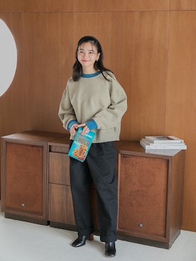 「Dita Muaj.（ディータムアージュ）のアイテム（パンツ）」を使った、Ditaさん（レディース・160cm）の秋コーディネート