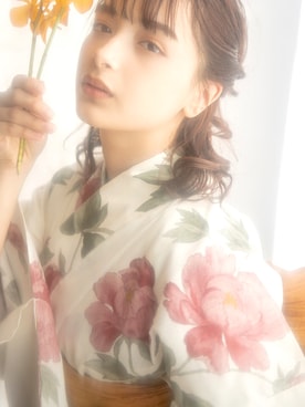 「アイテム（浴衣）」を使った、Ditaさん（レディース・160cm）の春コーディネート