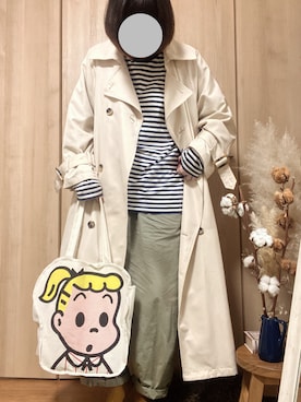 「ごきげんウィーク」｜「アイテム（トレンチコート）」を使った、oilさん（レディース・162cm）の春コーディネート