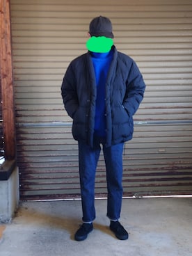 「WHITE MOUNTAINEERING（ホワイトマウンテニアリング）のアイテム（ダウンジャケット/コート）」を使った、ニケさん（メンズ・174cm）の冬コーディネート