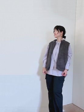 「春カラー」｜「アイテム（腕時計）」を使った、mikamoさん（レディース・158cm）の春コーディネート