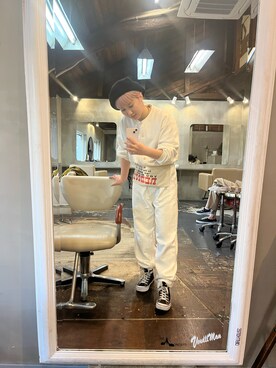 「白コーデ」｜「アイテム（オールインワン・サロペット）」を使った、ルマさん（レディース・160cm）の春コーディネート