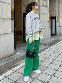 Dime コーデュロイ スウェット 緑 1649031198_215.jpg