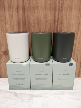 「212 KITCHEN STORE（トゥワントゥキッチンストア）のcocuri 2in1 缶クーラー ＷH ＜marna マーナ＞（Glass / cups / tumbler、その他）」を使った、うしさん（レディース・157cm）の夏コーディネート