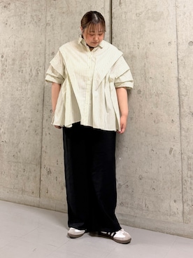 「KBF（ケイビーエフ）のアイテム（パンツ）」を使った、sakaiさん（レディース・158cm）の夏コーディネート