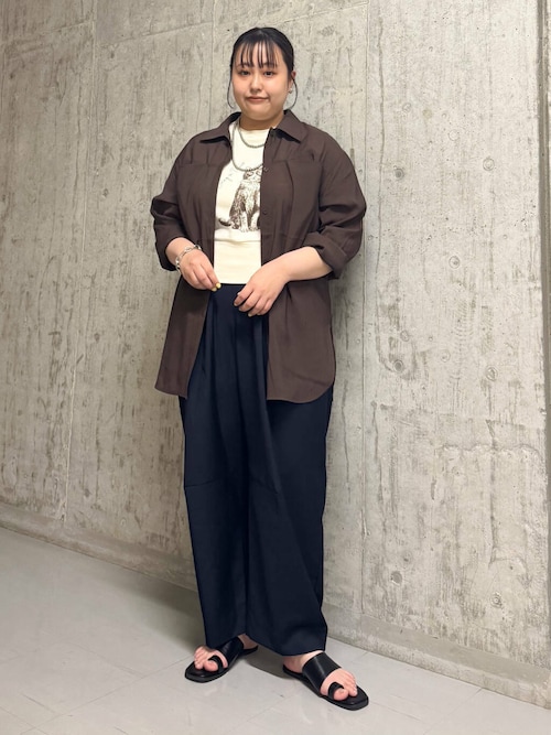 ノースリーブプリントカットソー