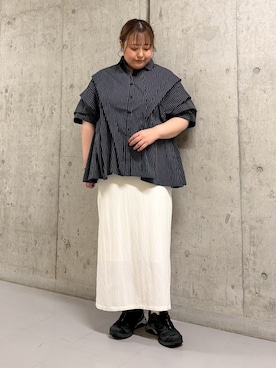 「KBF（ケイビーエフ）のアイテム（ジャケット/アウター）」を使った、sakaiさん（レディース・158cm）の夏コーディネート