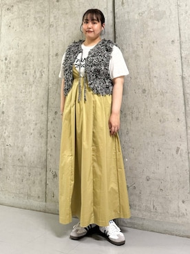 「KBF（ケイビーエフ）のアイテム（ワンピース/ドレス）」を使った、sakaiさん（レディース・158cm）の夏コーディネート