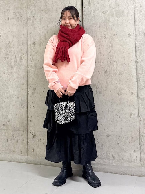 セール】ビッグフリンジマフラー（マフラー）｜KBF（ケイビーエフ）の