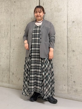 「KBF（ケイビーエフ）のアイテム（ジャケット/アウター）」を使った、sakaiさん（レディース・158cm）の春コーディネート