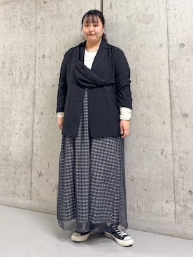 「アイテム（テーラードジャケット）」を使った、sakaiさん（レディース・158cm）の夏コーディネート
