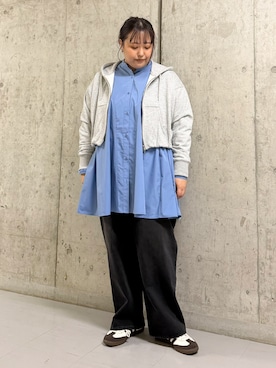 「シャツワンピ」｜sakaiさん（レディース・158cm）の秋コーディネート