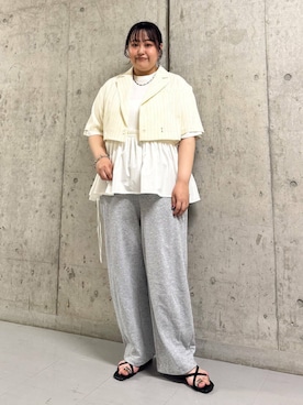 「夏コーデ」｜「アイテム（その他アウター）」を使った、sakaiさん（レディース・158cm）の夏コーディネート