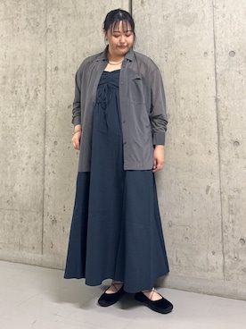 「アイテム（バレエシューズ）」を使った、sakaiさん（レディース・158cm）の夏コーディネート