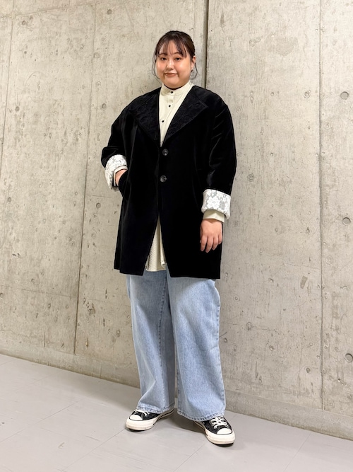 KBF（ケービーエフ） コート アウター ベロアBIGジャケット レディース