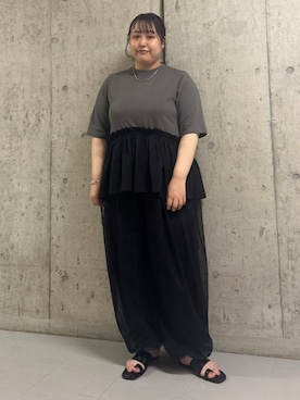 「kbf_ootd」｜「アイテム（サンダル）」を使った、sakaiさん（レディース・158cm）の夏コーディネート
