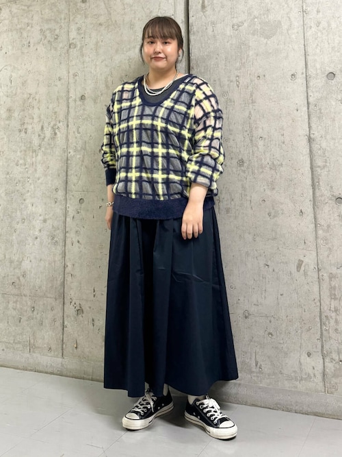 セール】『2サイズ展開』ディープネックジャンパースカート