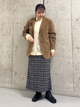 「アイテム（その他アウター）」を使った、sakaiさん（骨格ウェーブ・レディース・158cm）の秋コーディネート