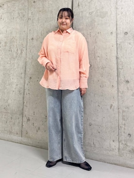 「アイテム（バレエシューズ）」を使った、sakaiさん（レディース・158cm）の春コーディネート