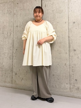 「KBF（ケイビーエフ）のアイテム（ワンピース/ドレス）」を使った、sakaiさん（レディース・158cm）の春コーディネート